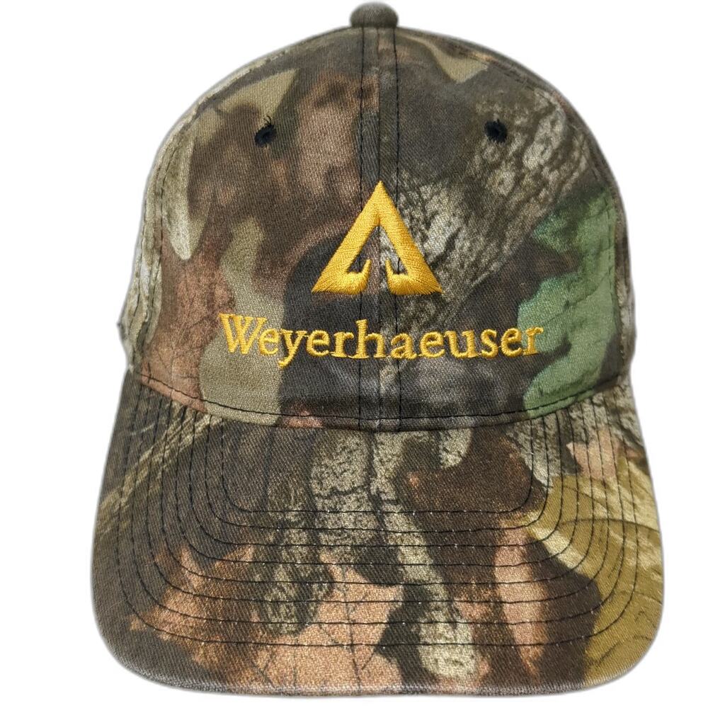 Outdoor Cap Weyerhaeuser Baseball Cap Green One Size Camo Strapback Simsboro EWP